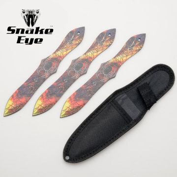 Snake Eye Tactical 3 PC Throwing Knife Set SE-074RD