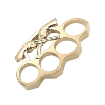 Snake Eye Tactical Wild West Gun Slinger Knuckle Buckle Gold
