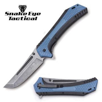 Snake Eye Tactical Giant Spring Assist Knife 7" Closed