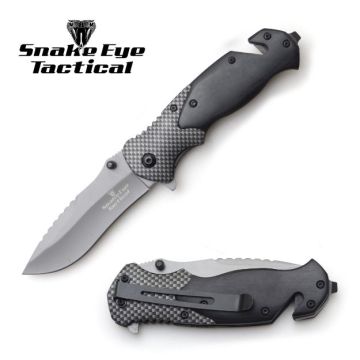 Snake Eye Tactical Spring Assist Knife SE-1195BK