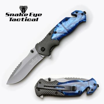 Snake Eye Tactical Spring Assist Knife SE-1195BL