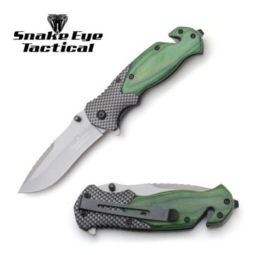 Snake Eye Tactical Spring Assist Knife SE-1195GN