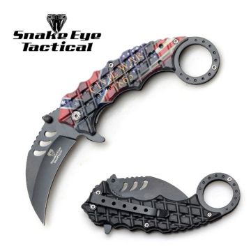 Snake Eye Tactical Karambit Style Spring Assist Knife SE-1344D4
