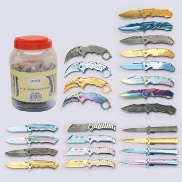 Snake Eye Tactical 24-piece Jar Pocket Knives SE-1366