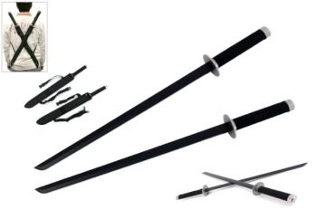 Snake Eye Ninja Twin Sword 25.5" Overall