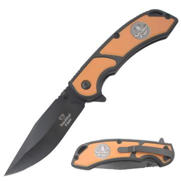 Snake Eye Tactical Black & Gold Spring Assist knife SE-1961BK-GD