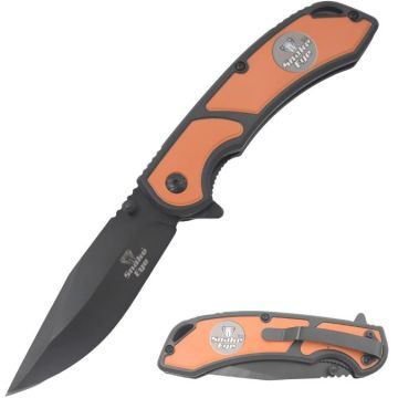 Snake Eye Tactical Black & Gold Spring Assist knife SE-1961BK-OR