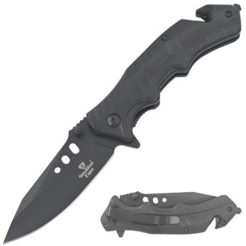 Snake Eye Tactical Rescue Style Spring Assist knife SE-1964BK
