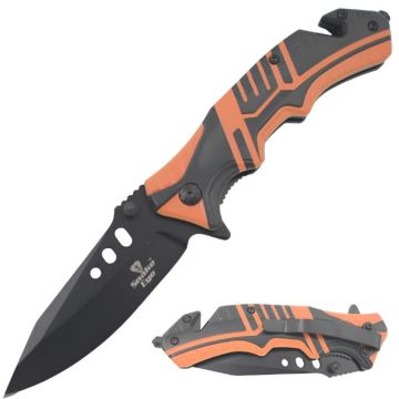 Snake Eye Tactical Rescue Style Spring Assist knife SE-1964OR