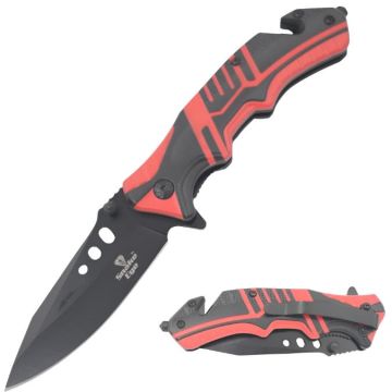 Snake Eye Tactical Rescue Style Spring Assist knife SE-1964RD