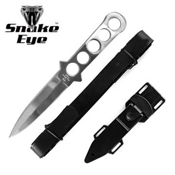 Snake Eye Tactical Heavy Duty Fix Blade Silver BD Diving Knife