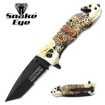 Snake Eye Tactical Rescue Style Spring Assist Folding Knife SE-5002LD