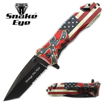 SNAKE EYE TACTICAL RECUSE STYLE SPRING ASSIST KNIFE 4.5 CLOSED
