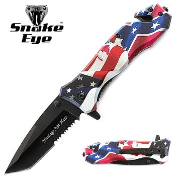 SNAKE EYE TACTICAL RECUSE STYLE SPRING ASSIST KNIFE 4.5 CLOSED