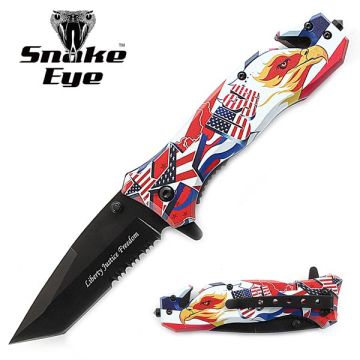 SNAKE EYE TACTICAL RECUSE STYLE SPRING ASSIST KNIFE 4.5 CLOSED