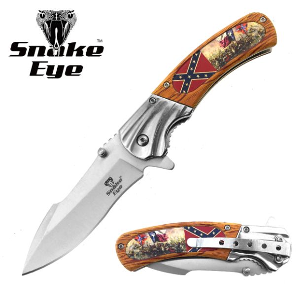 Snake Eye Tactical Spring Assist Knife 4.5" Closed