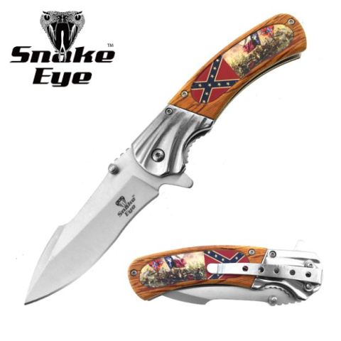 Snake Eye Tactical Spring Assist Knife 4.5" Closed