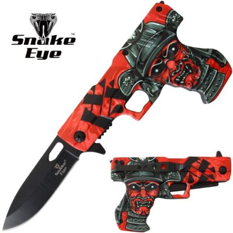 Snake Eye Tactical Gun Knife 4.5" Closed. SE-5272-J