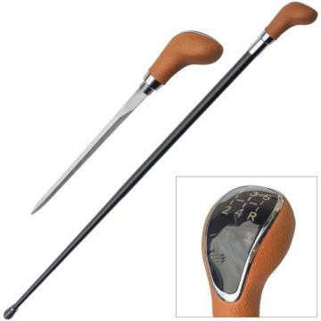 Manual gear shift walking cane With Hidden Blade SE-5362