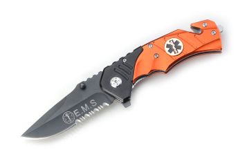 Rescue Style Half Serration Spring Assist Knife SE-921EMS