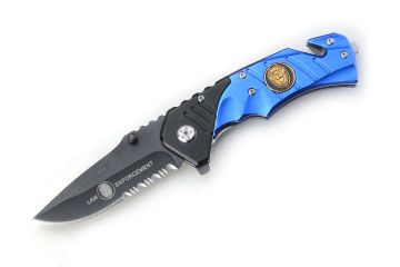 Rescue Style Half Serration Spring Assist Knife SE-921PD