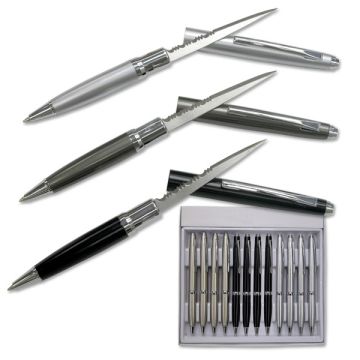 12pc Pen Letter Opener Knives Mix Colors
