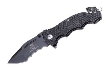 Snake Eye Tactical Rescue Style Folding Knife SE-948BK