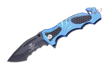 Snake Eye Tactical Rescue Style Folding Knife SE-948BL