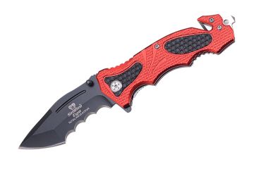 Snake Eye Tactical Rescue Style Folding Knife SE-948RD