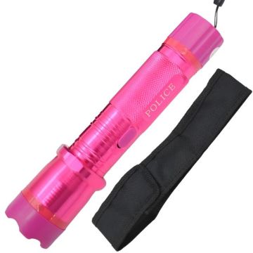 Flashlight Stun Gun Pink Color