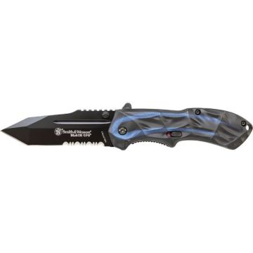 Smith & Wesson Knives Black Ops Smoked Blue Tanto Knife