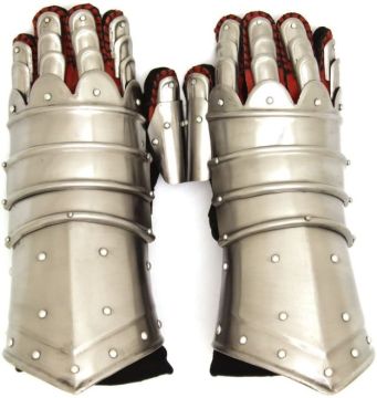 Medieval Warrior Metal Gothic Knight Style Gauntlets  TC-60104