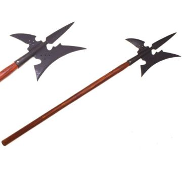 Medieval Warrior Forged Carbon Steel Triple Edged Viking Axe