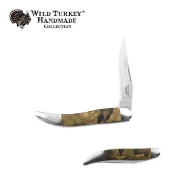 Wild Turkey Hnadmade Toothpick Knife - Camo Handle