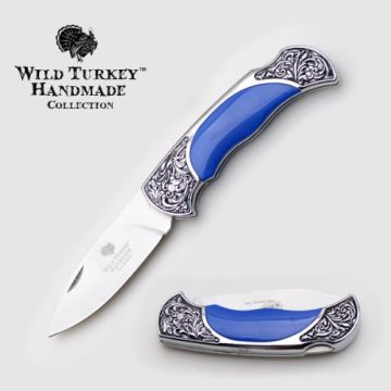 Wild Turkey Handmade Lock Back Manual Folding Knife WT-1113BL