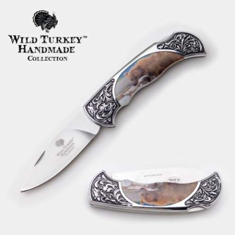 Wild Turkey Handmade Lock Back Manual Folding Knife WT-1113BR3D