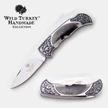 Wild Turkey Handmade Lock Back Manual Folding Knife WT-1113BR