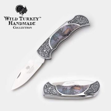 Wild Turkey Handmade Lock Back Manual Folding Knife WT-1113DR3D