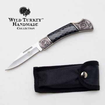 Wild Turkey Handmade Lock Back Manual Folding Knife WT-1239MBK