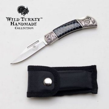 Wild Turkey Handmade Lock Back Manual Folding Knife WT-1239SBK