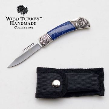 Wild Turkey Handmade Lock Back Manual Folding Knife WT-1239SBL