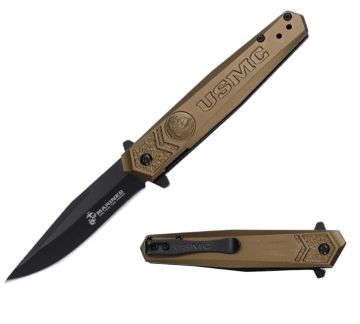USMC Spring Assisted Knife - M-A3009GN