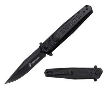 USMC Spring Assisted Knife - M-A3009BK
