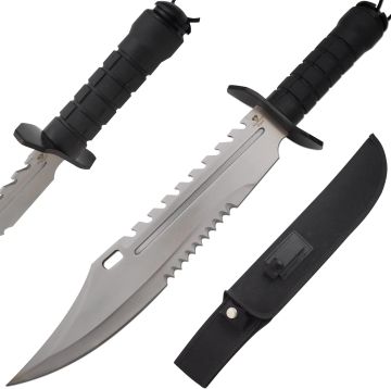 Snake Eye Fixed Blade Survival Hunting Knife SE-6802BK