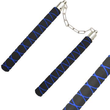 12" Padded Foam Nunchaku with Chain 802-BKBL