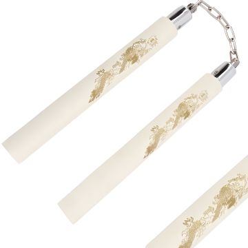 12" Padded Foam Nunchaku with Chain 802-WT