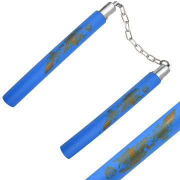 12" Padded Foam Nunchaku with Chain 802-BL