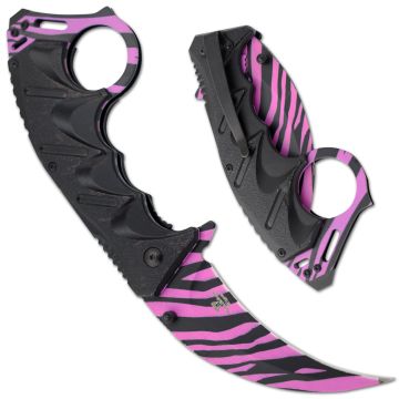 Snake Eye Tactical Karambit Style Spring Assist Pocket Knife SE-1127ZB