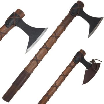 Medieval Warrior Handmade Viking Axe With Leather Case AX-35