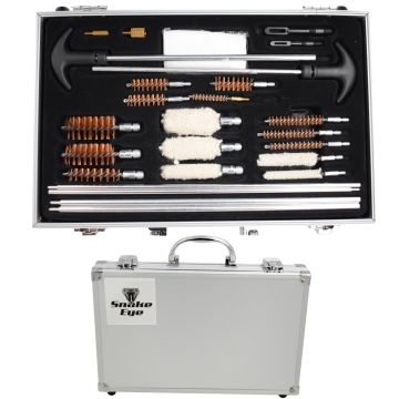 Snake Eye Universal Gun Cleaning Kit with Aluminum Carrying Case